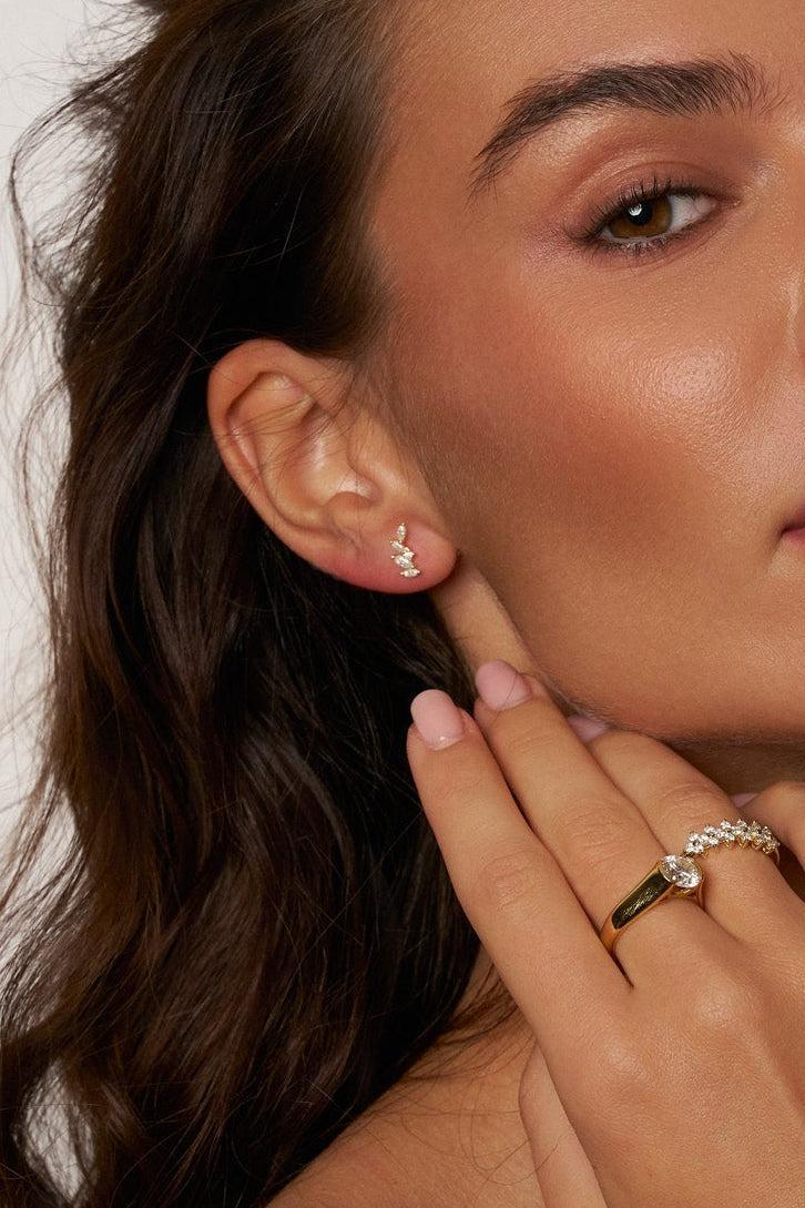 Irene Moissanite Stud Earrings