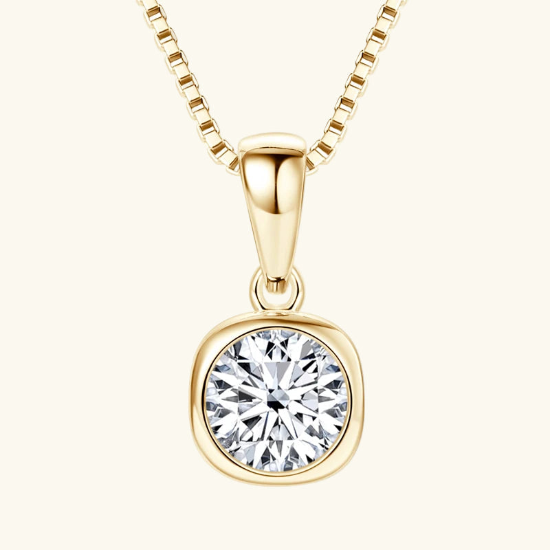 Radiant Cushion Moissanite Pendant