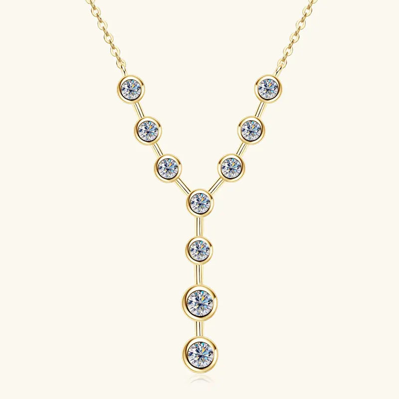 Celeste Y-Drop Moissanite Necklace