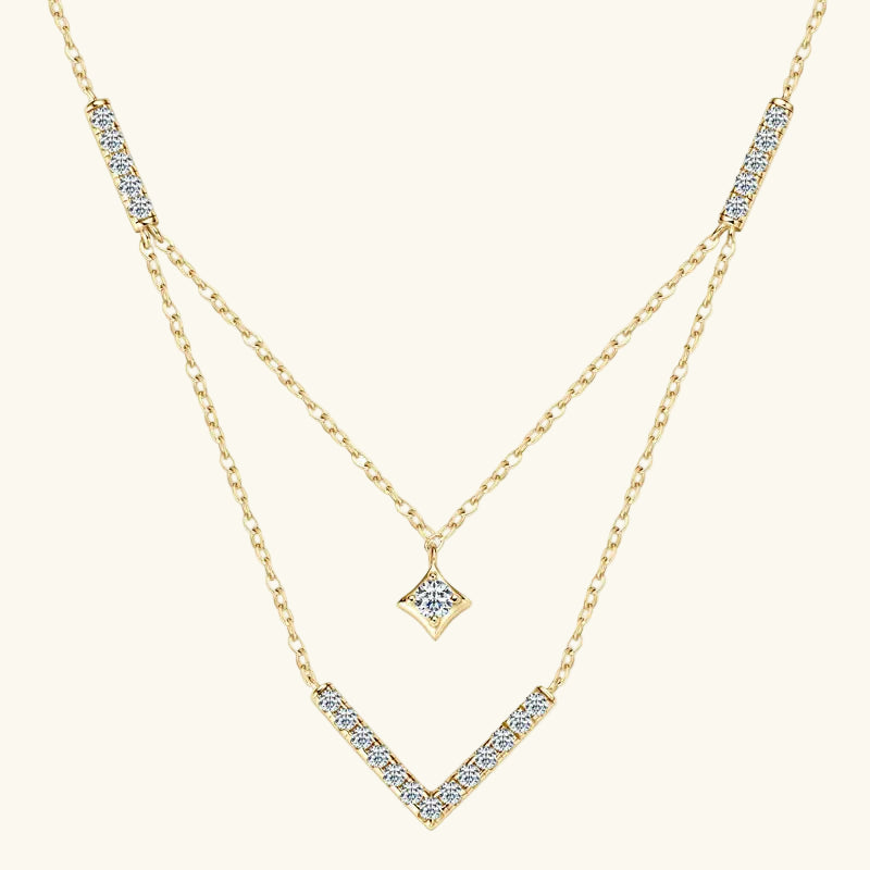 V-Radiance Moissanite Necklace