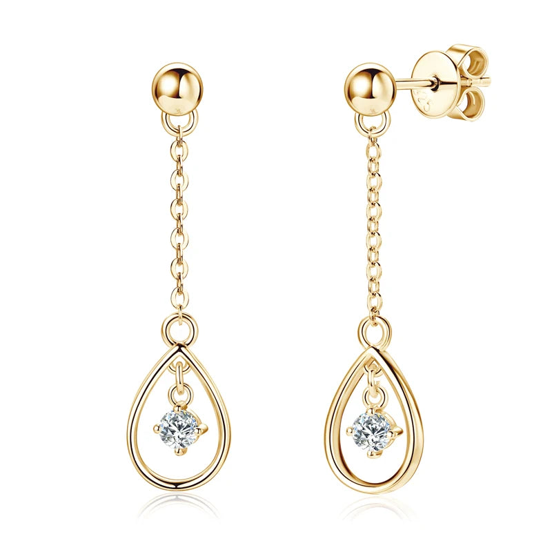 Radiance Drop Moissanite Earrings