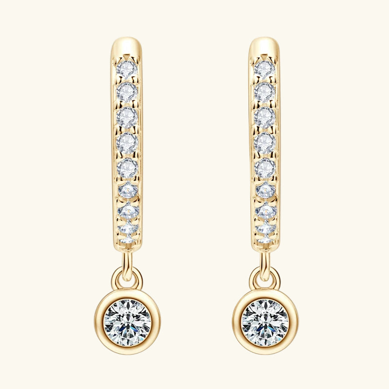 Kiara Moissanite Drop Earrings