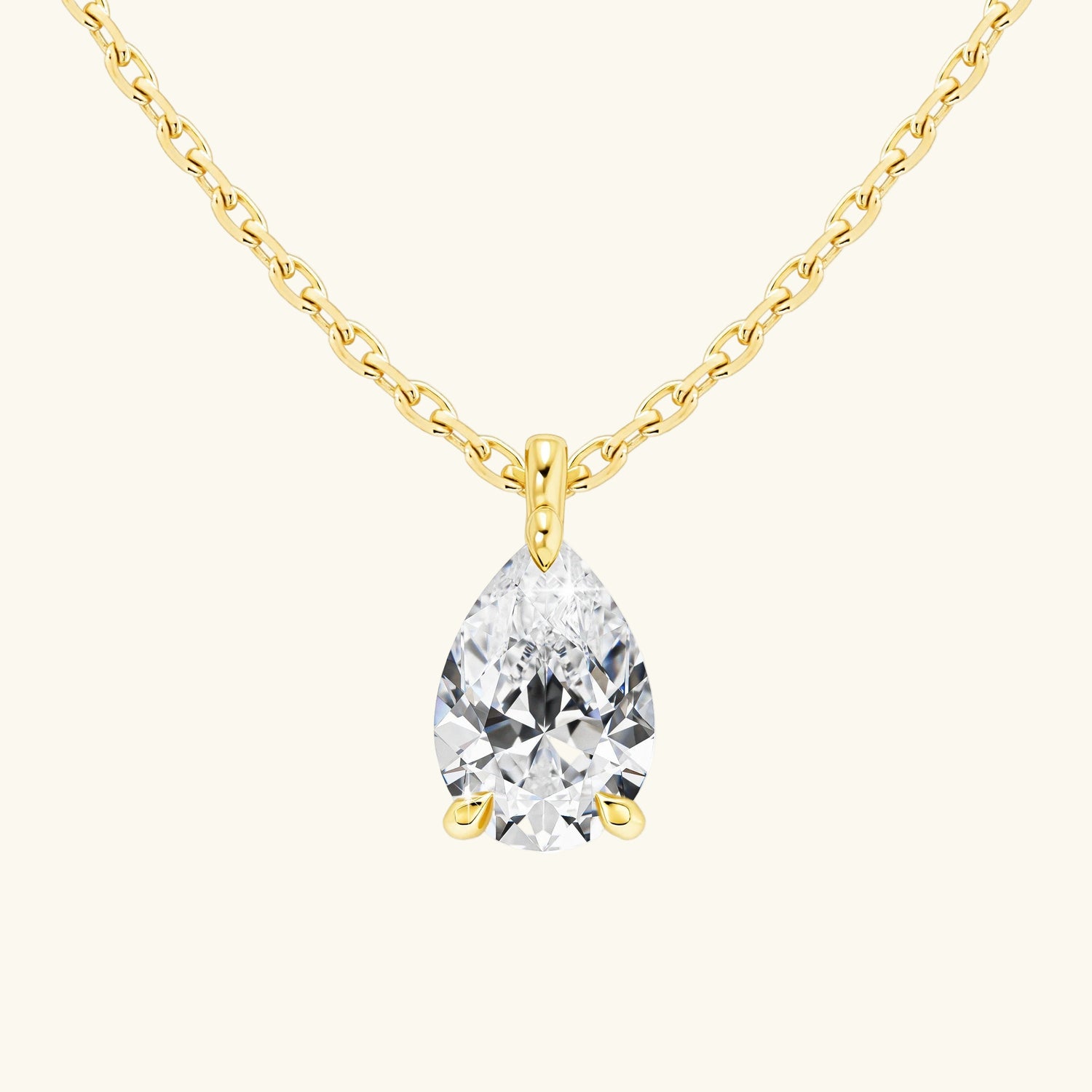 Seraphina Teardrop Moissanite Necklace
