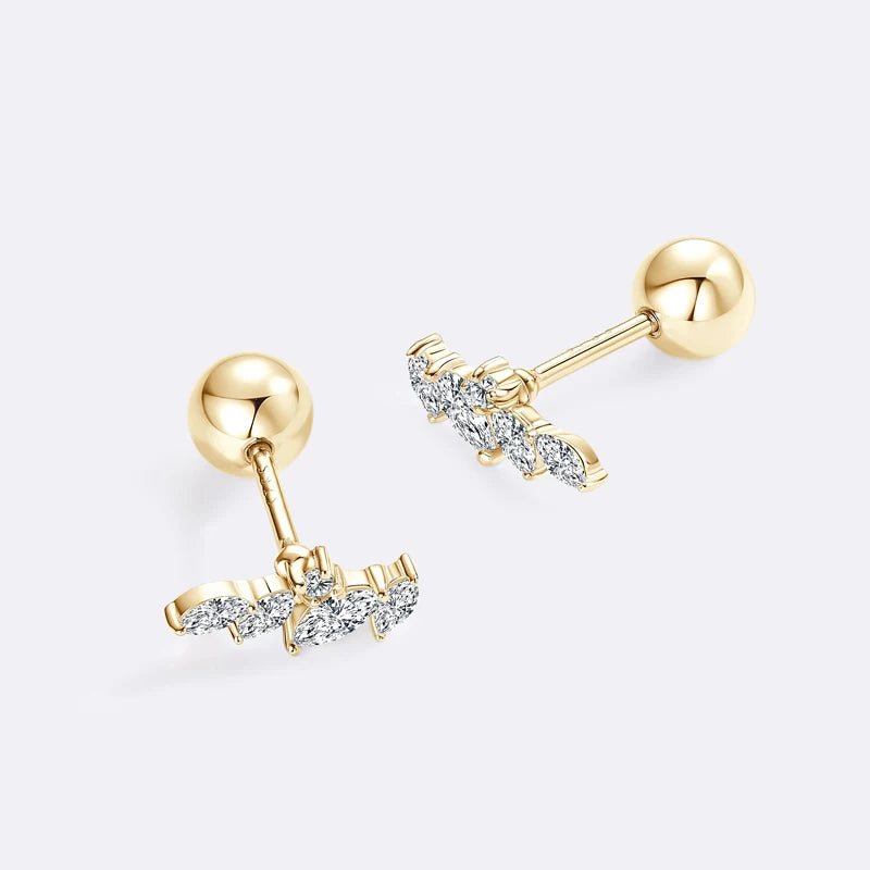 Irene Moissanite Stud Earrings