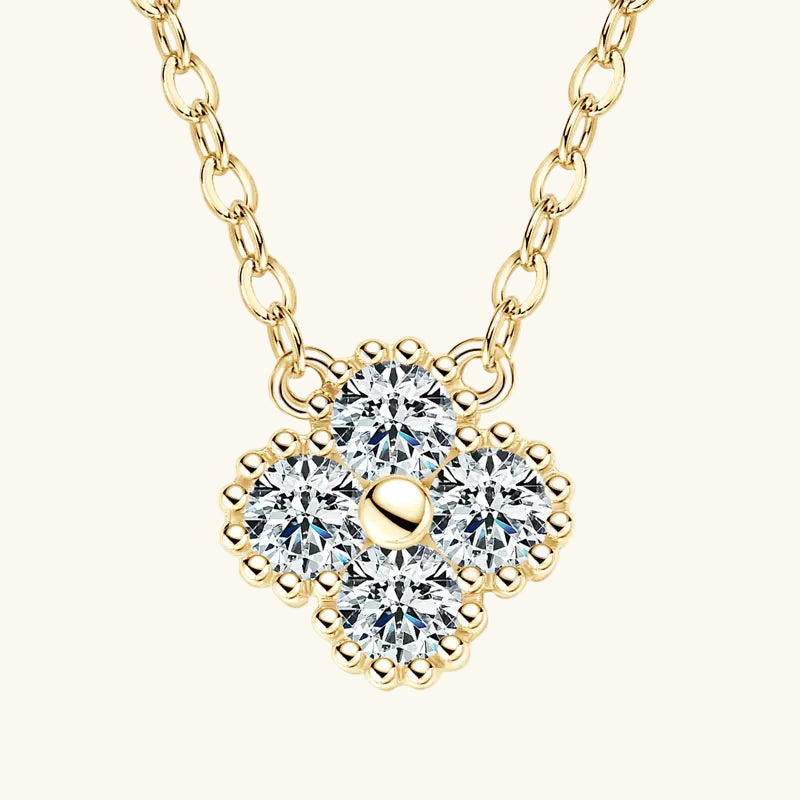 Lucky Clover Moissanite Necklace