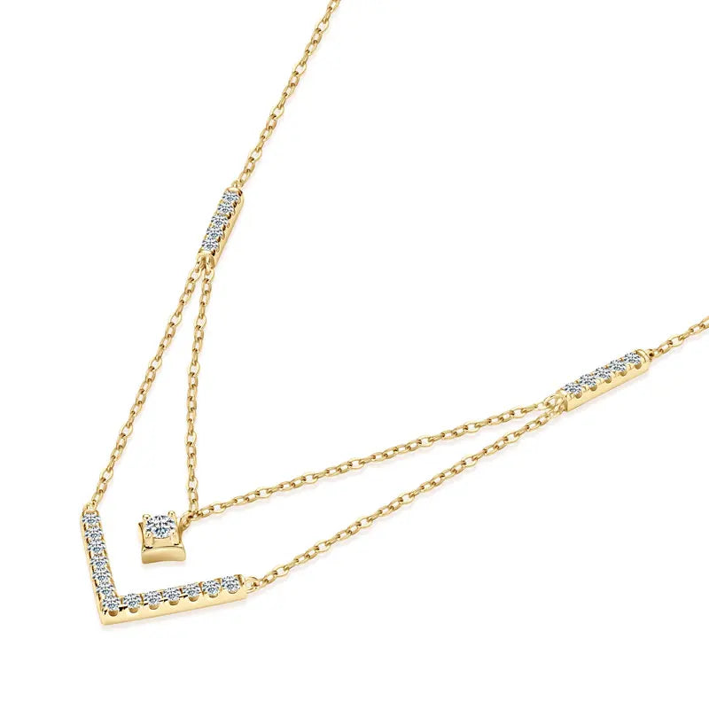 V-Radiance Moissanite Necklace