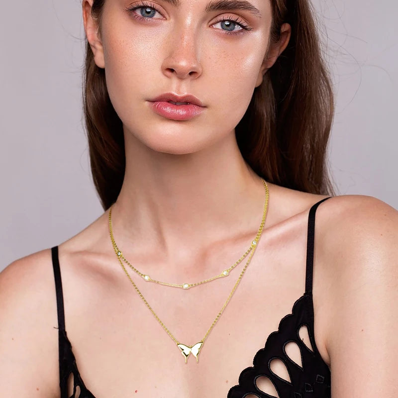 Butterfly Moissanite Necklace