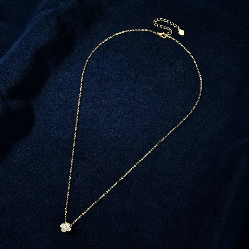 Lucky Clover Moissanite Necklace