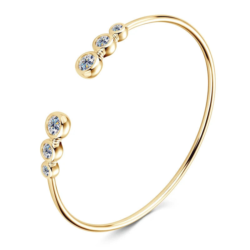 Elara Moissanite Bangle