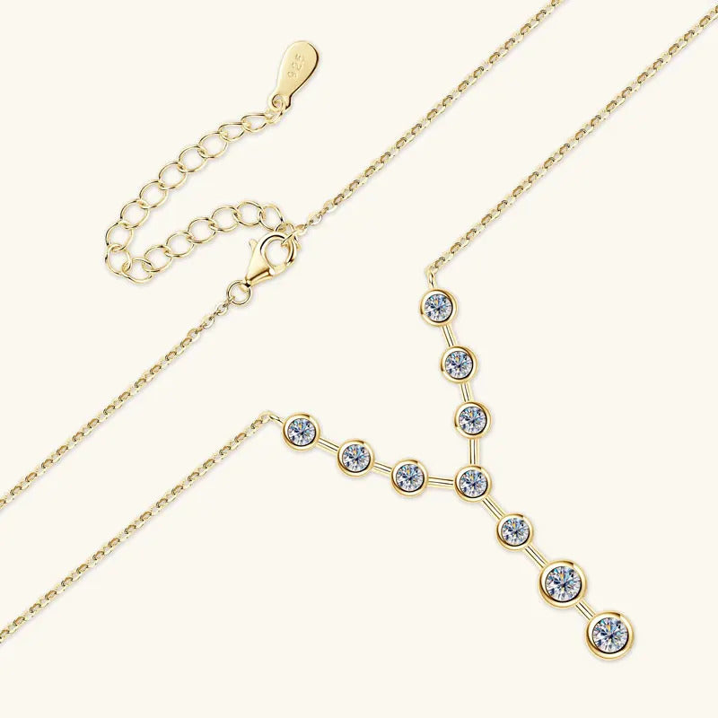 Celeste Y-Drop Moissanite Necklace