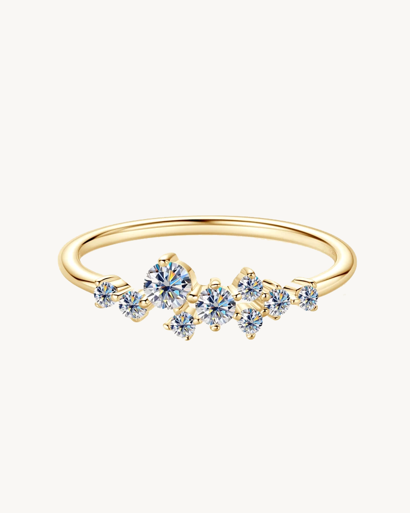 Celeste Moissanite Crown Ring