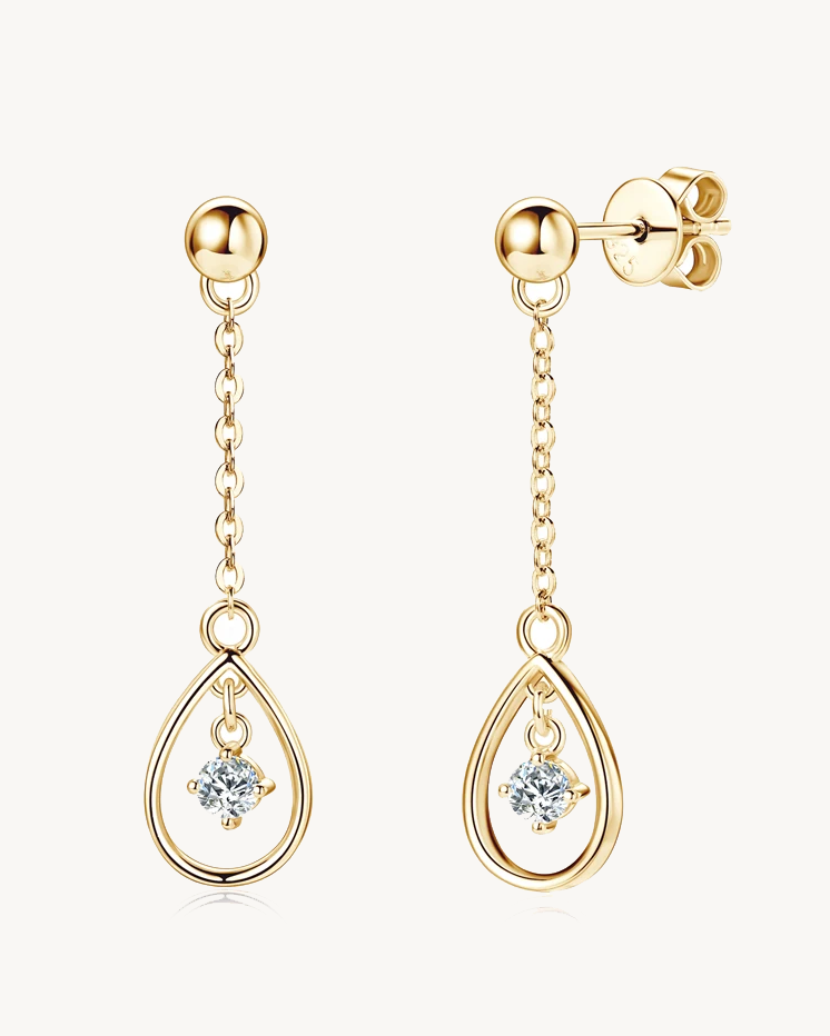 Radiance Drop Moissanite Earrings